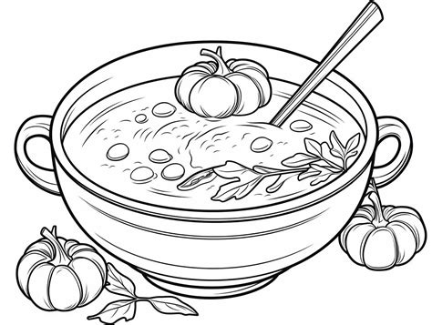soup coloring pages