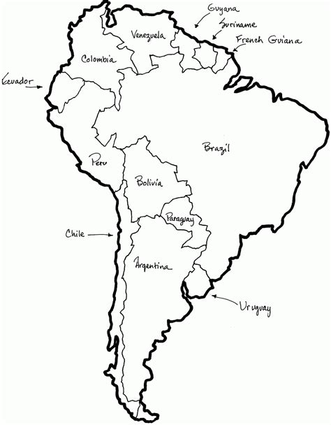 south america coloring pages