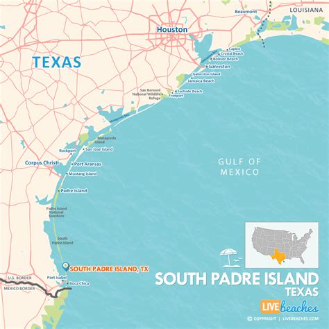 south padre island texas from my location