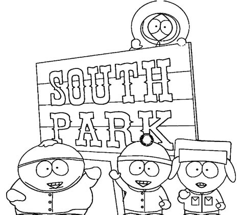 south park coloring pages
