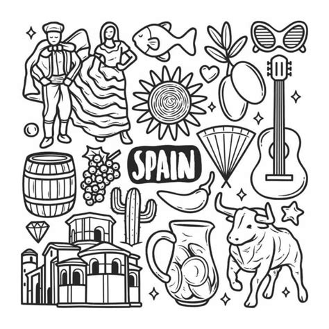 spain coloring pages