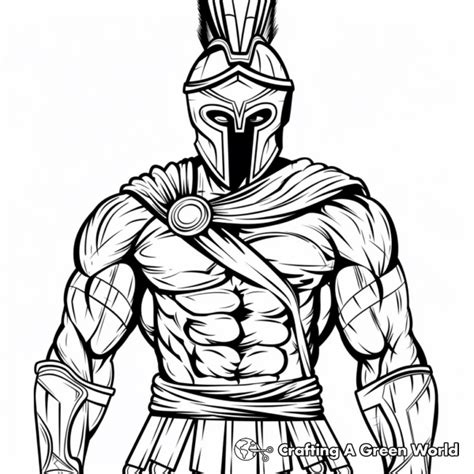 spartan coloring pages