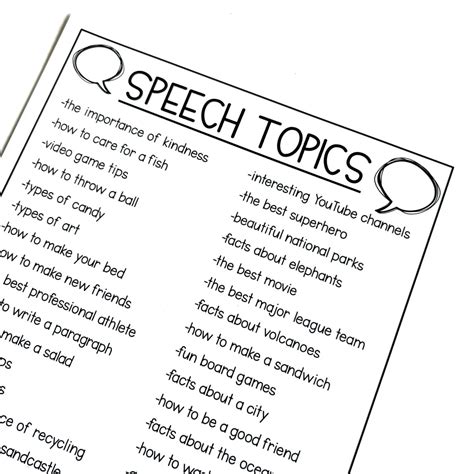 speech competition topics for class 3