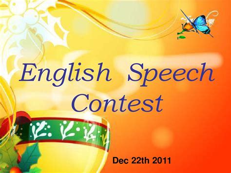 speech competition topics in english