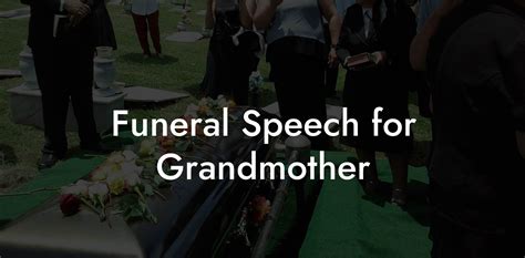 speech for a funeral grandmother