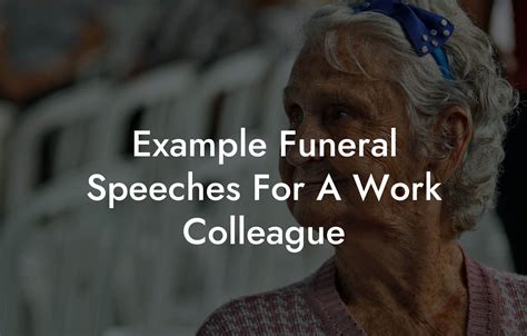 speech for a funeral of a colleague