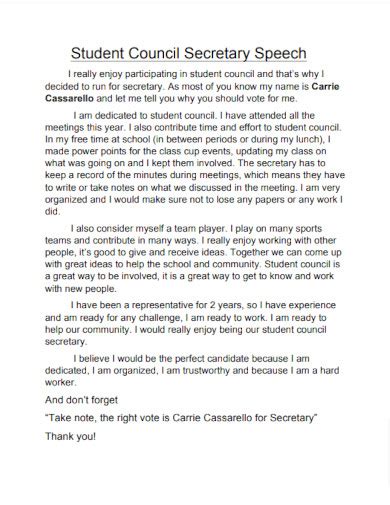 speech for student council election in elementary school