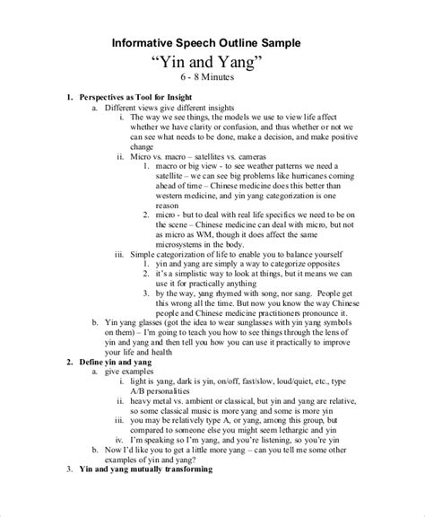 speech format example pdf