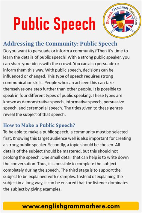 speech in english for students
