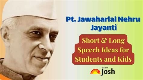 speech of jawaharlal nehru in english for kids