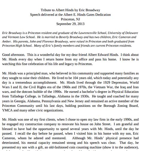 speech on funeral ceremony