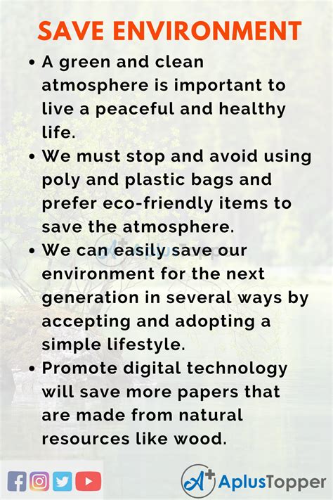 speech on save environment save earth