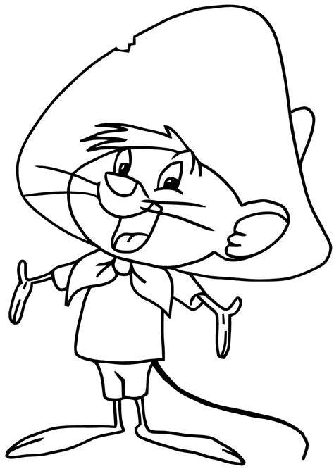 speedy gonzales coloring pages