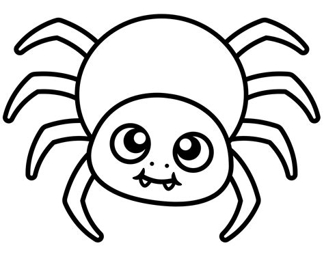 spider coloring page printable