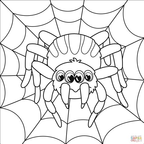 spider colouring pages