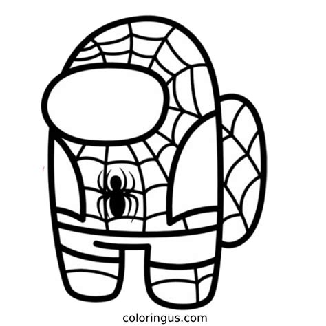 spider man among us coloring pages