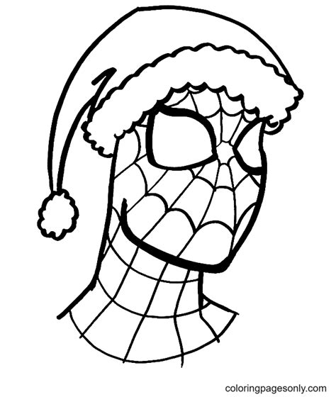 spider man christmas coloring pages