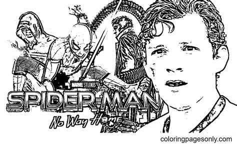 spider man no way home coloring pages printable