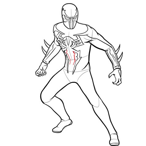 spiderman 2099 coloring pages