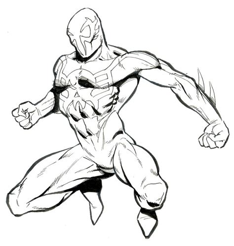 spiderman 2099 coloring pages