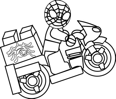 spiderman car coloring pages