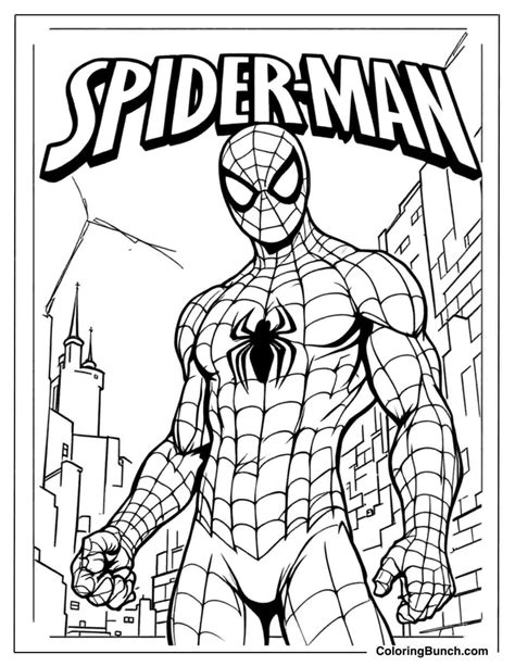 spiderman coloring page pdf