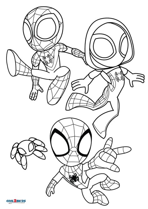 spidey and his amazing friends coloring pages free