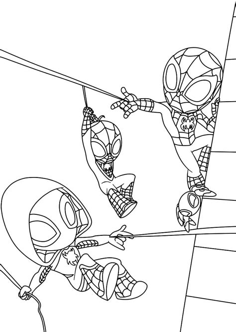 spidey coloring pages free
