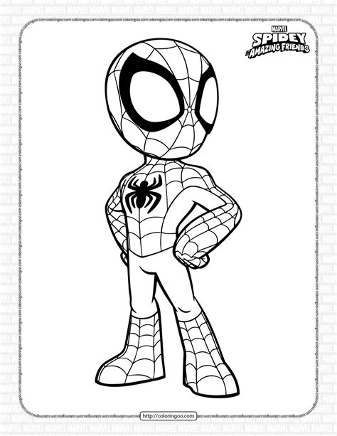 spidey coloring pages printable
