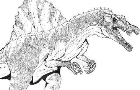 spinosaurus coloring page