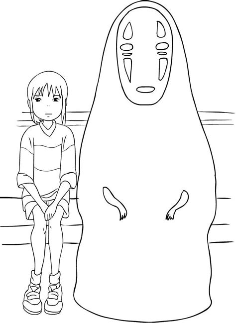 spirited away coloring pages