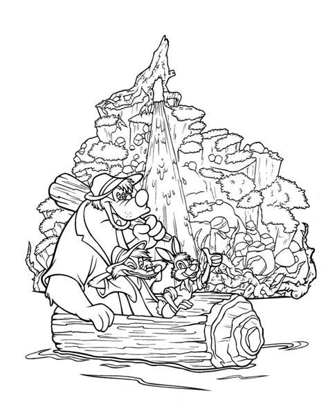 splash mountain coloring pages