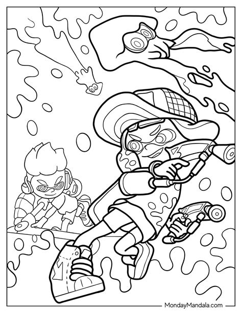 splatoon 2 coloring pages