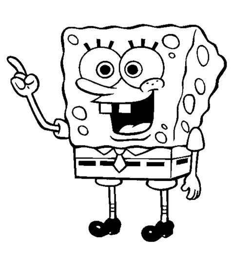 spongebob coloring book pages