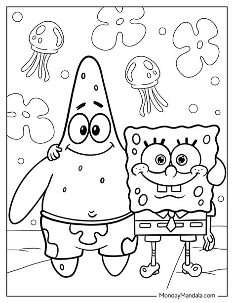 spongebob coloring pages pdf