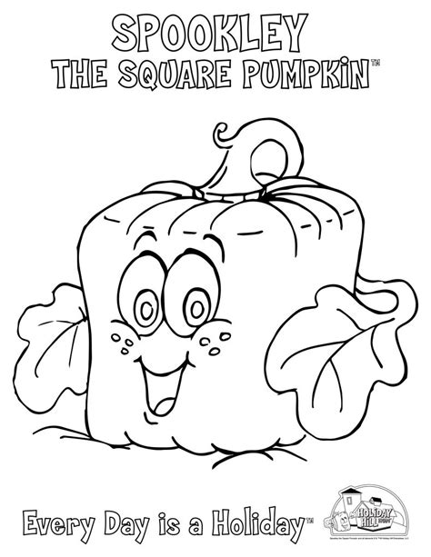 spookley the square pumpkin coloring pages