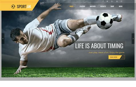 Sports Website Template
