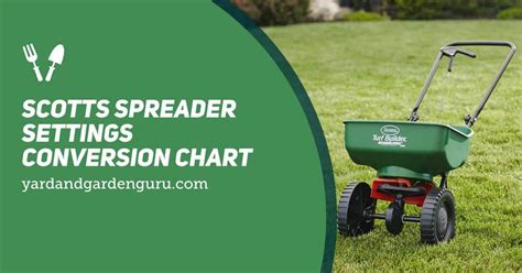 Spreader Settings Chart