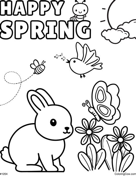 spring and summer coloring pages