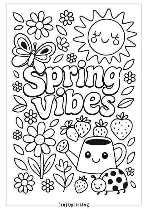 spring coloring pages for teens