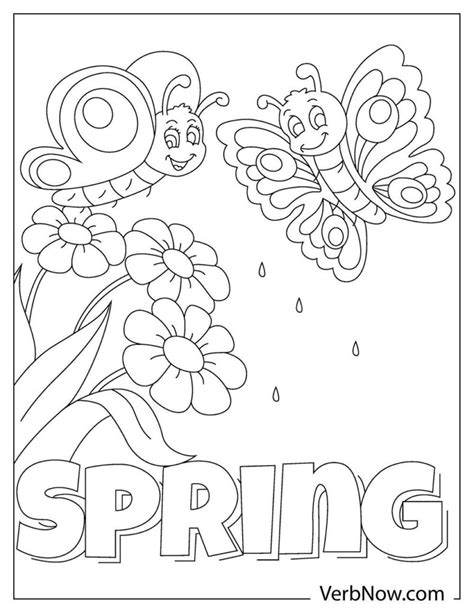 spring coloring sheets pdf