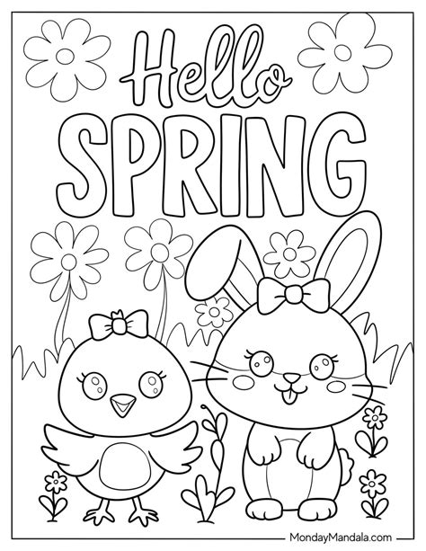 spring for colouring