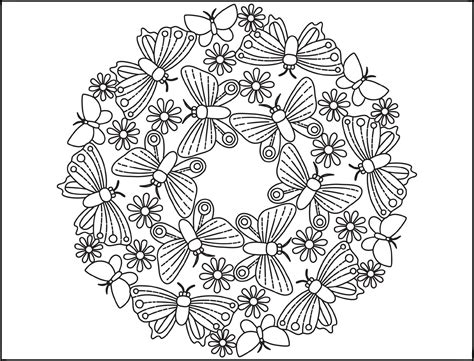 spring mandala coloring pages