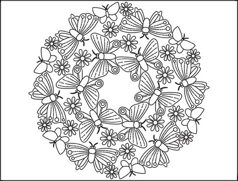 spring mandala coloring pages