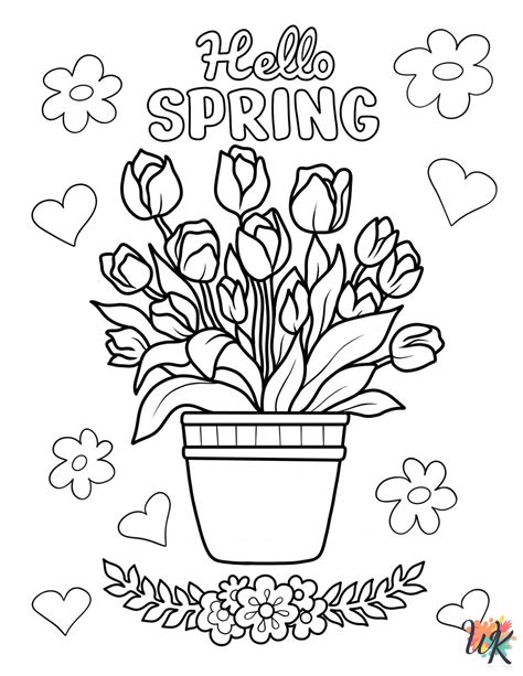 springtime coloring pages
