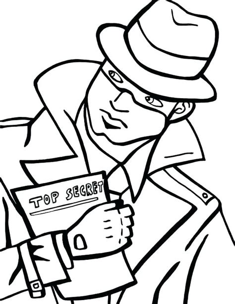 spy coloring pages