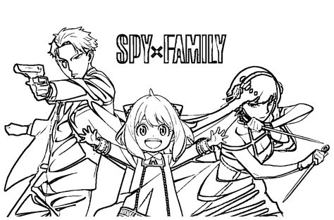 spy family coloring pages