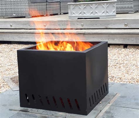 square smokeless fire pit