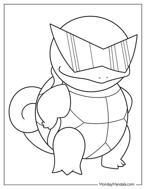 squirtle coloring page