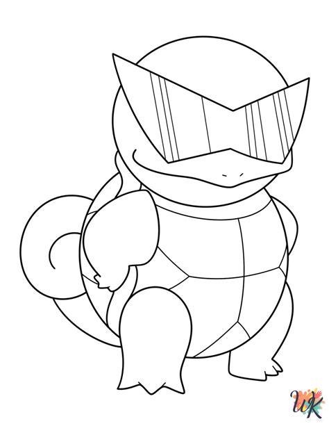 squirtle pokemon coloring pages